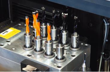 product-367-240 Precision drill spindles with quick-change tool holders on six sided boring machine